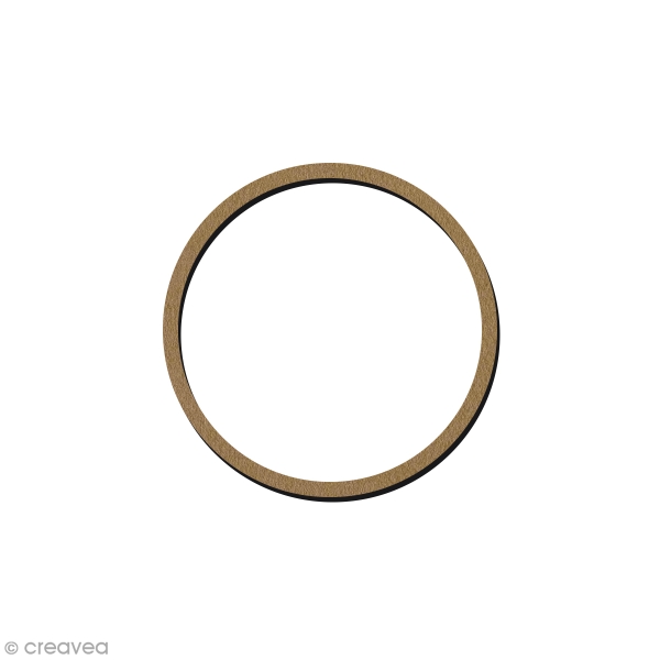 Cercle en bois à décorer - 10 cm - Photo n°1