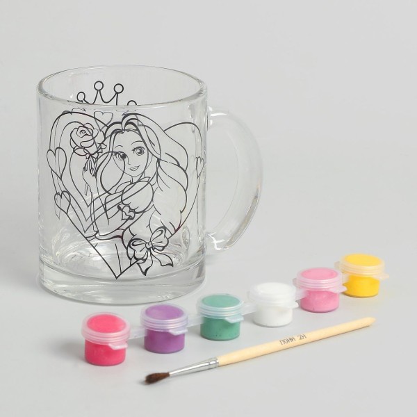 La princesse Rose Tasse de BRICOLAGE Kit de Peinture, Idées de Cadeaux, de Coloriage Design Transpar - Photo n°2