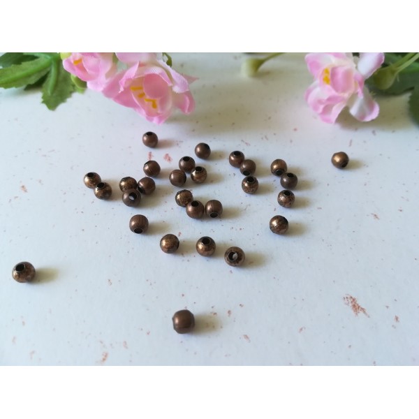 Perles métal intercalaire cuivre 4 mm x 100 - Photo n°1