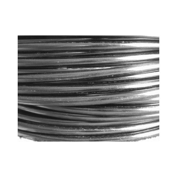 1 Mètre fil aluminium anthracite 4mm - Photo n°1
