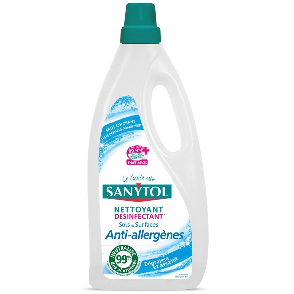 Nettoyant désinfectant Sols & Surfaces Sanytol - Anti allergènes - 1 Litre - Photo n°1