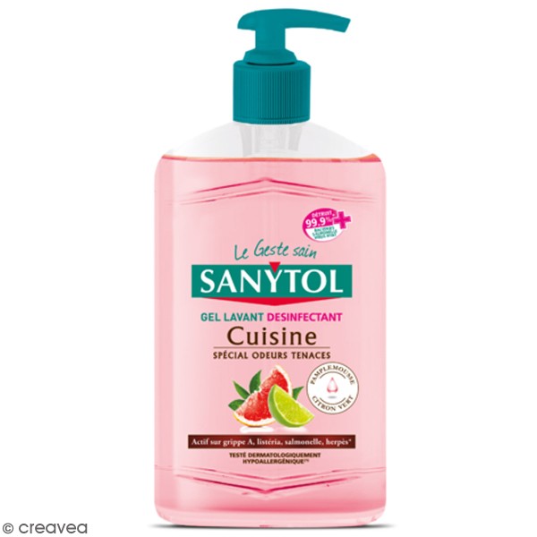 Gel lavant de cuisine désinfectant - Pamplemousse rose & Citron vert - Photo n°1