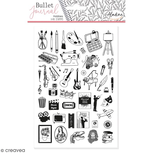 Tampons Stampo Bullet Journal - Hobbies - 46 pcs - Photo n°1