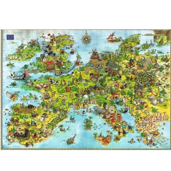 Puzzle 4000 pièces - United Dragons of Europe - Degano - Photo n°1