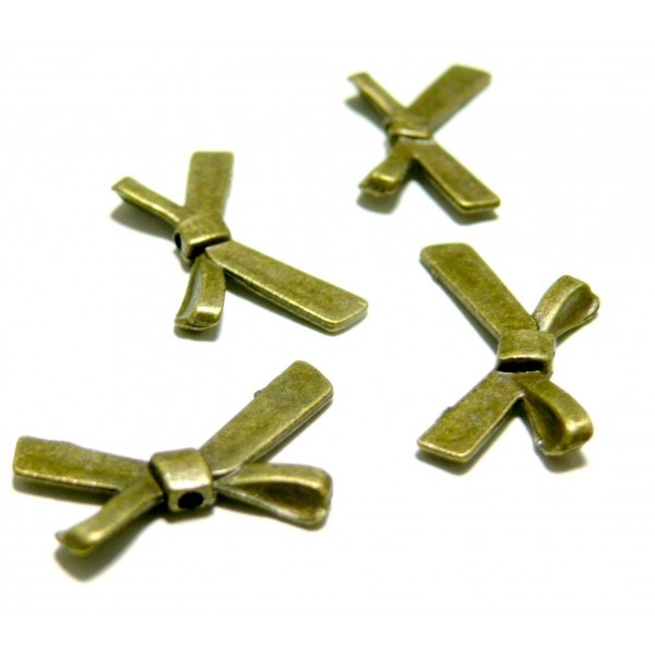 50 perles intercalaires noeud métal couleur Bronze 2A8401 - Photo n°1