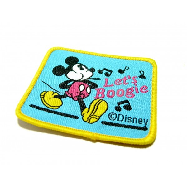 Lot de 2 grands patch thermocollant Souris Mickey ref137 - Photo n°1