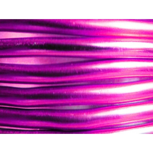 2 Mètres fil aluminium rose vif 5mm - Photo n°1