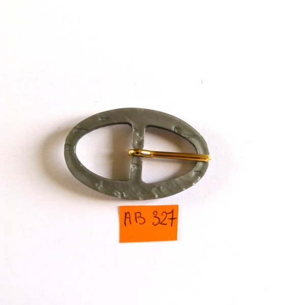 Boucle de ceinture résine gris – 33x51mm –  AB327 - Photo n°1