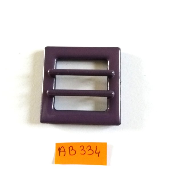 Boucle de ceinture résine violet – 39x39mm – AB334 - Photo n°1