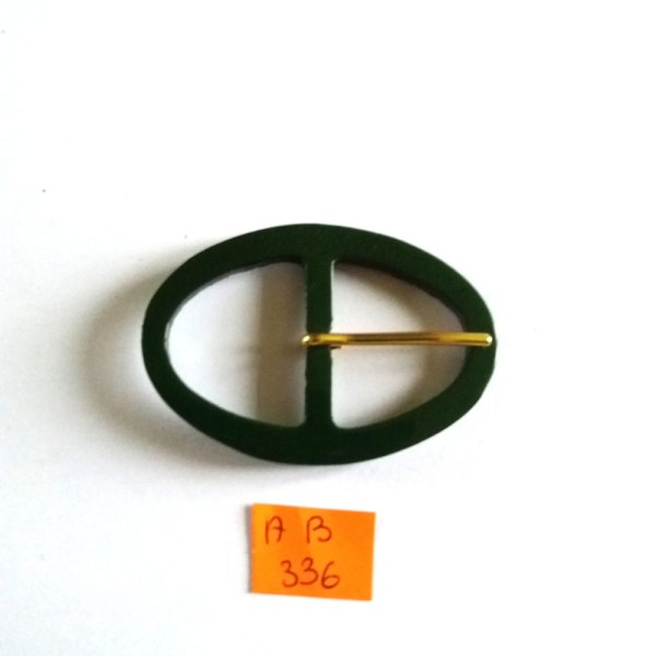 Boucle de ceinture résine vert – 62x42mm – AB336 - Photo n°1
