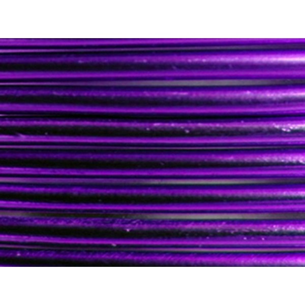 5 Mètres fil aluminium aubergine 4mm - Photo n°1