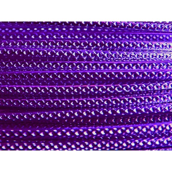 10 Mètres fil aluminium strié aubergine 2mm - Photo n°1