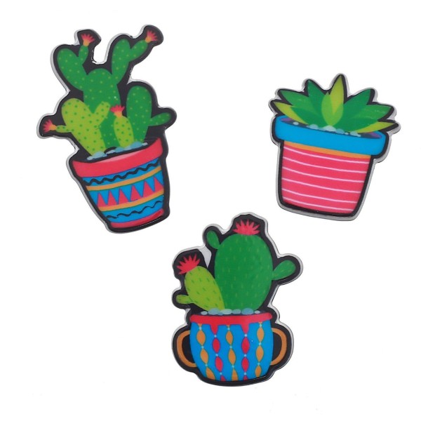 Cactus Succulentes Acrylique Scrapbooking décoratif, en Plastique Applique les Patchs, les Enfants d - Photo n°2