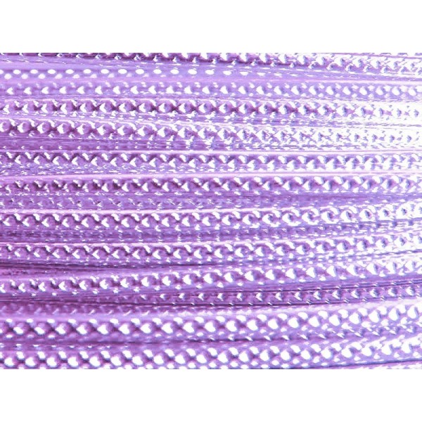 30 Mètres fil aluminium strié lilas clair 2mm - Photo n°1