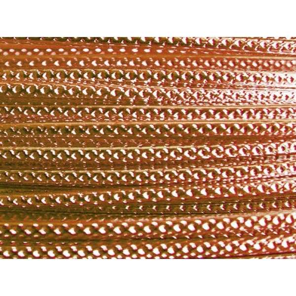 10 Mètres fil aluminium strié cuivre 2mm - Photo n°1