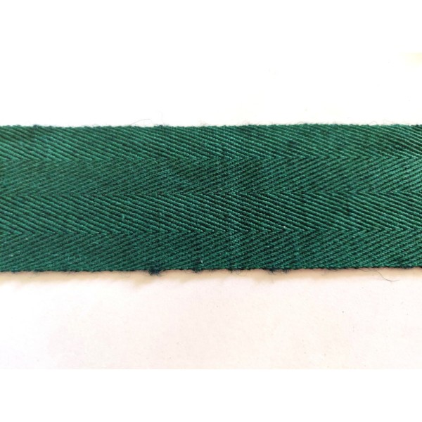 Sangle vert - vendu au mètre - galon laine - 50mm - 2108ab - Photo n°1