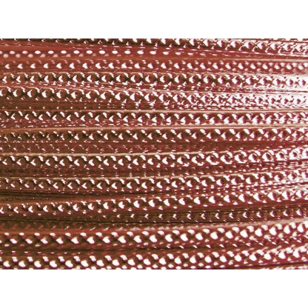 5 Mètres fil aluminium strié marron 2mm - Photo n°1