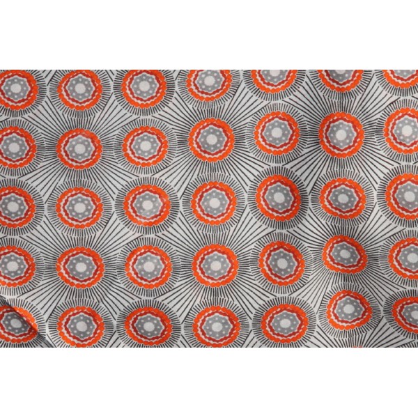 Tissu de coton multicolore en 1.1m de large - Photo n°3