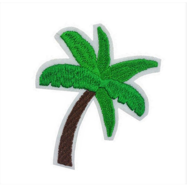 Ecusson palmier, patch thermocollant pour customisation, 7 cm - Photo n°1