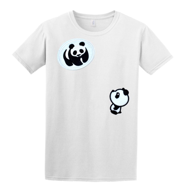 Pack de 4 écussons panda, patch sthermocollants pour customisation - Photo n°3