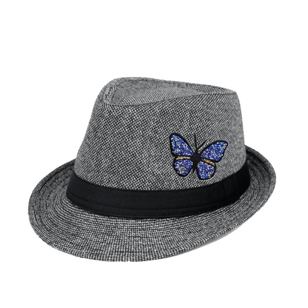 Ecusson papillon strass bleu, patch perles thermocollant pour customisation, 8,7 cm - Photo n°3