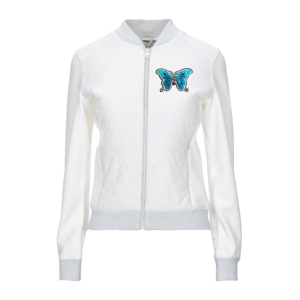Ecusson papillon à sequins bleu et argent, patch thermocollant pour customisation, 11 cm - Photo n°2