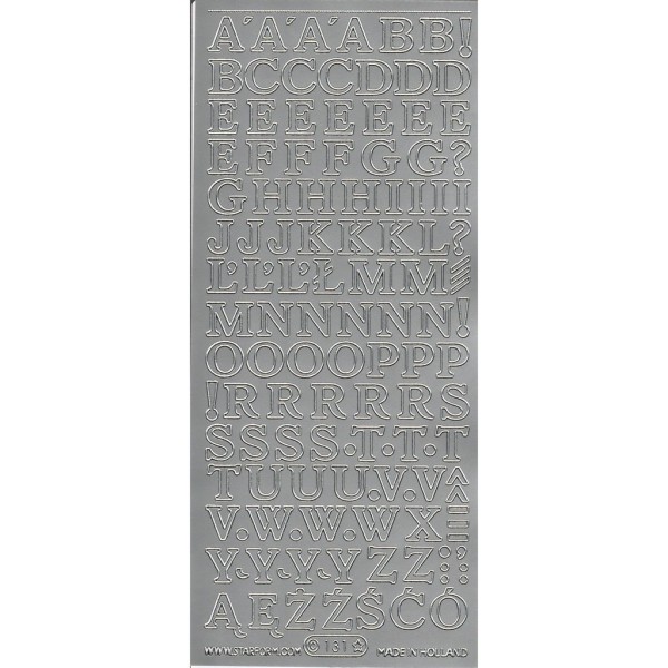 Starform Text  Stickers N° 131 Lettres Majuscules Auto-collants Peel Offs Scrapbooking Carterie - Photo n°1