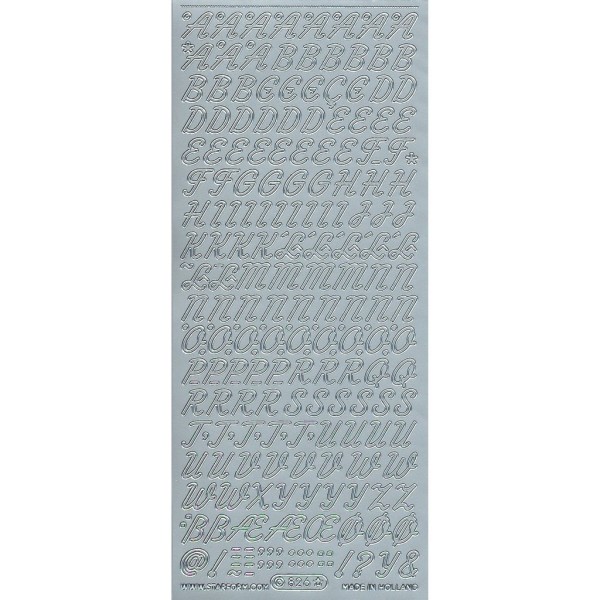 Starform Text  Stickers N° 826 Lettres Majuscules Auto-collants Peel Offs Scrapbooking Carterie - Photo n°1