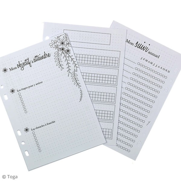 Pages pour Planner - Tracker - A5 - 48 pages - Photo n°3