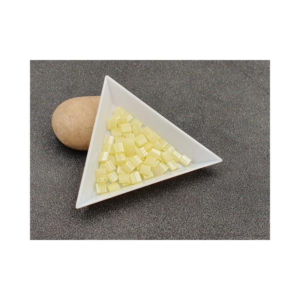 5 Grammes De Perles Miyuki Tila 5x5mm Butter Cream Ceylon Tl0513 - Photo n°1