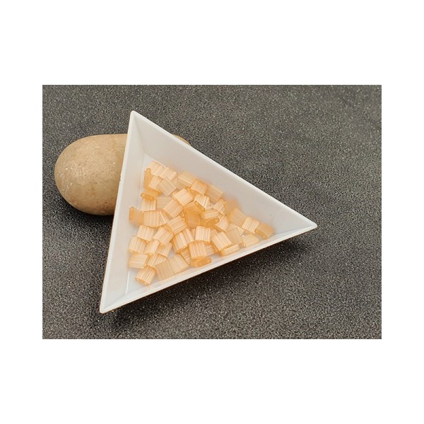 5 Grammes De Perles Miyuki Tila 5x5mm Silk Pale Light Coral Tl2555 - Photo n°1
