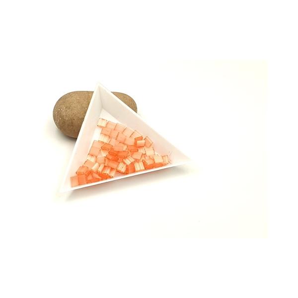 5 Grammes De Perles Miyuki Tila 5x5mm Silk Pale Coral Tl2556 - Photo n°1
