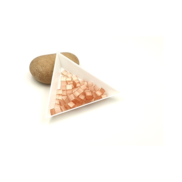 5 Grammes De Perles Miyuki Tila 5x5mm Silk Pale Pink Tl2557 - Photo n°1