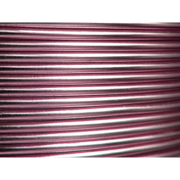 10 Mètres fil aluminium rose clair 1,5mm - Photo n°1
