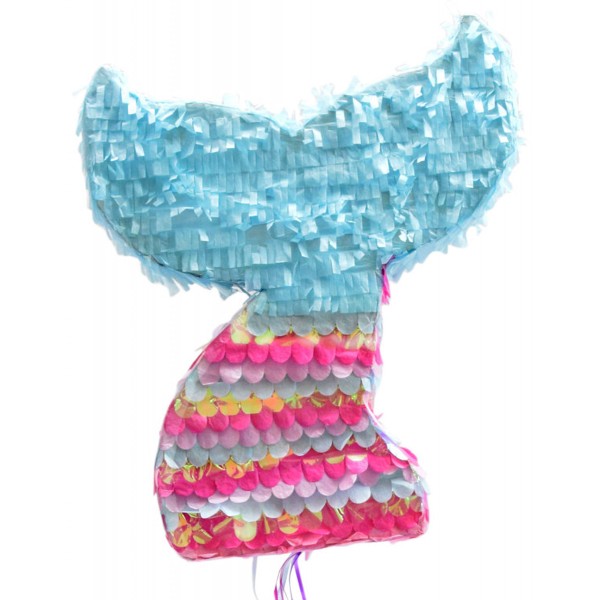 Piñata - Queue de sirène - Multicolore - 45,5 x 39 x 9,5 cm - Photo n°1