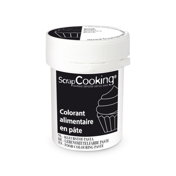 Colorant alimentaire en pâte 20 g - Noir - Photo n°1