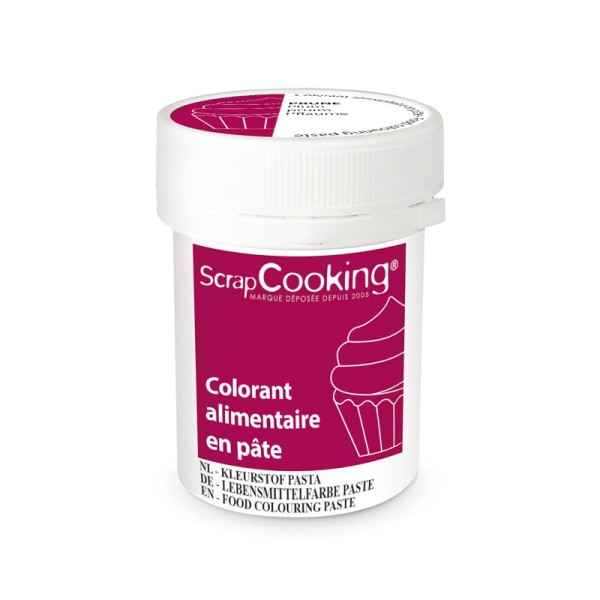 Colorant alimentaire en pâte 20 g - Prune - Photo n°1