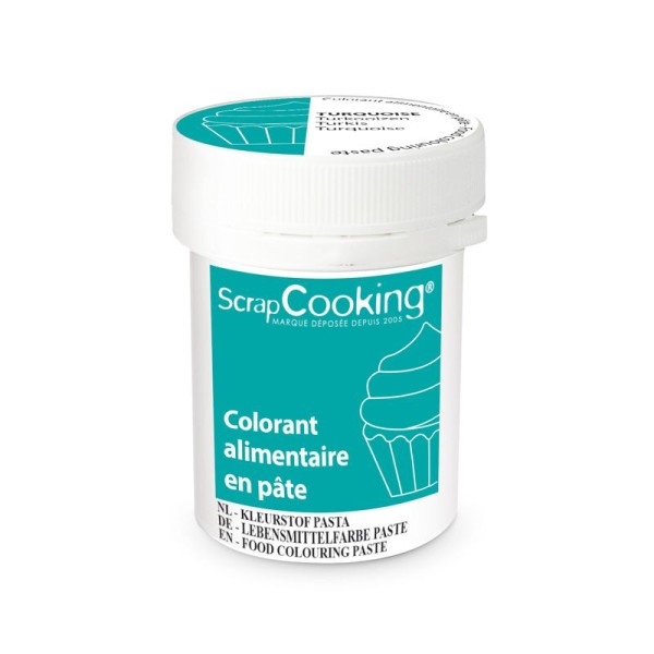 Colorant alimentaire en pâte 20 g - Turquoise - Photo n°1