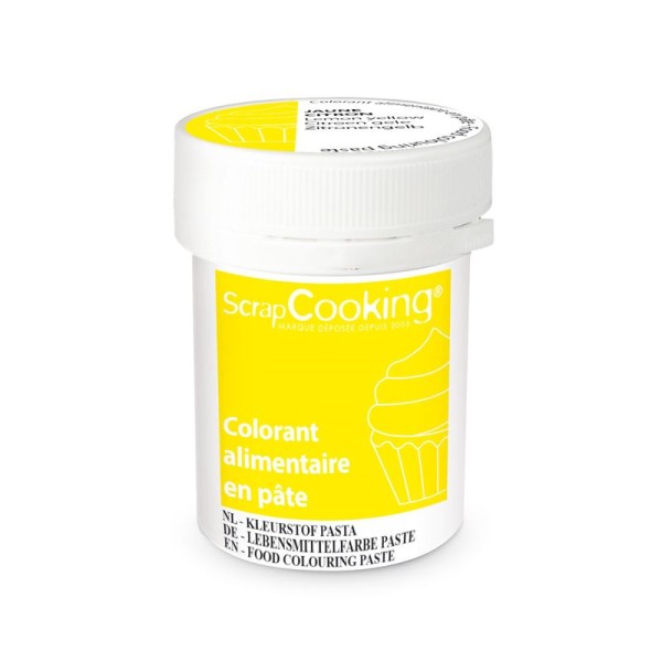 Colorant alimentaire en pâte 20 g - Jaune citron - Photo n°1