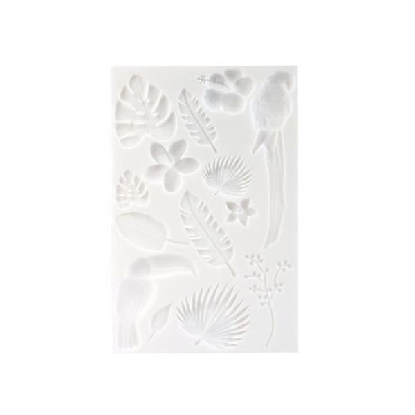Moule en silicone pour pâte polymère - Tropical - 20 x 13 cm - Photo n°3