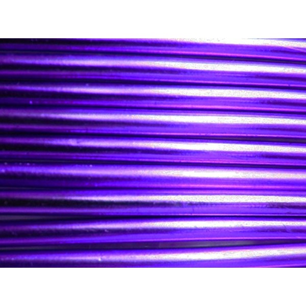 1 Mètre fil aluminium lilas 3mm - Photo n°1