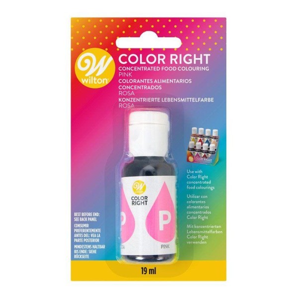 Colorant alimentaire Color Right - Rose - 19 ml - Photo n°1