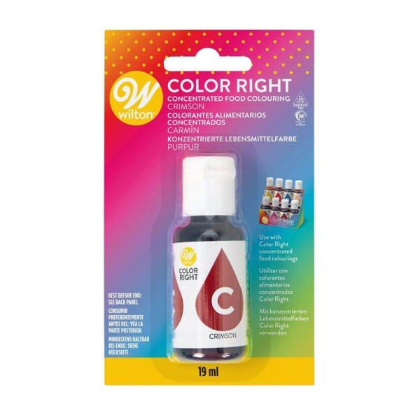 Colorant alimentaire Color Right - Rouge pourpre - 19 ml - Photo n°1