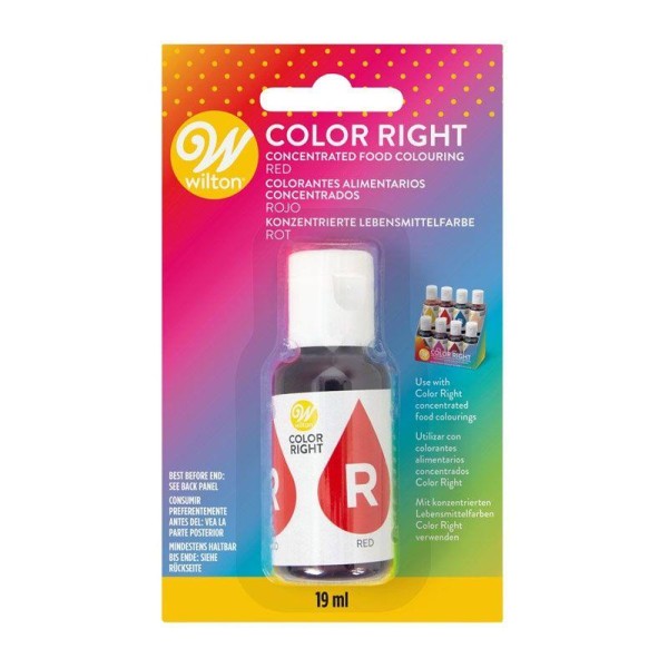 Colorant alimentaire Color Right - Rouge - 19 ml - Photo n°1