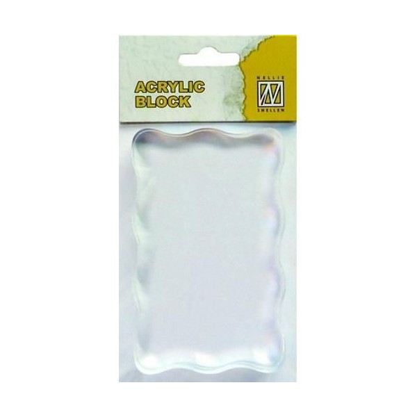 Base cannelée acrylique pour positionnement des Tampons Clear 5x8 cm AB005 Nellie's Choice - Photo n°1