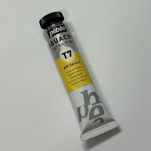 Gouache T7 extra fine 20 ml. jaune de naples 209 - Photo n°1