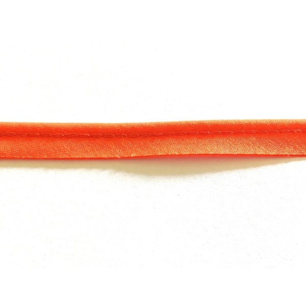 Passepoil orange - 10mm - vendu au mètre - Photo n°1
