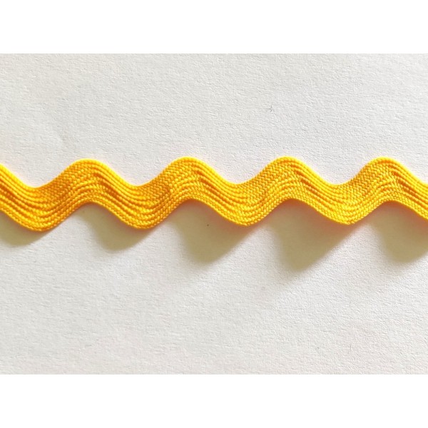 Croquet jaune orangé - coton – 10mm - vendu au mètre – n17 - Photo n°1