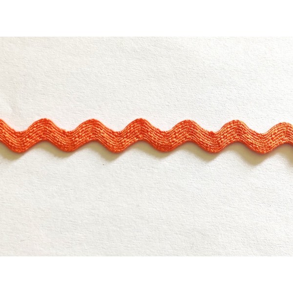 Croquet orange foncé - coton - 7mm - vendu au mètre – n18 - Photo n°1