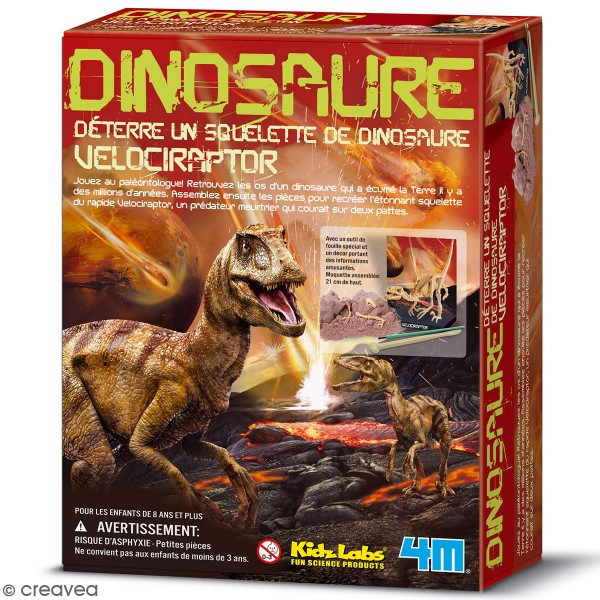 Kit scientifique 4M - Deterre ton dinosaure - Photo n°1